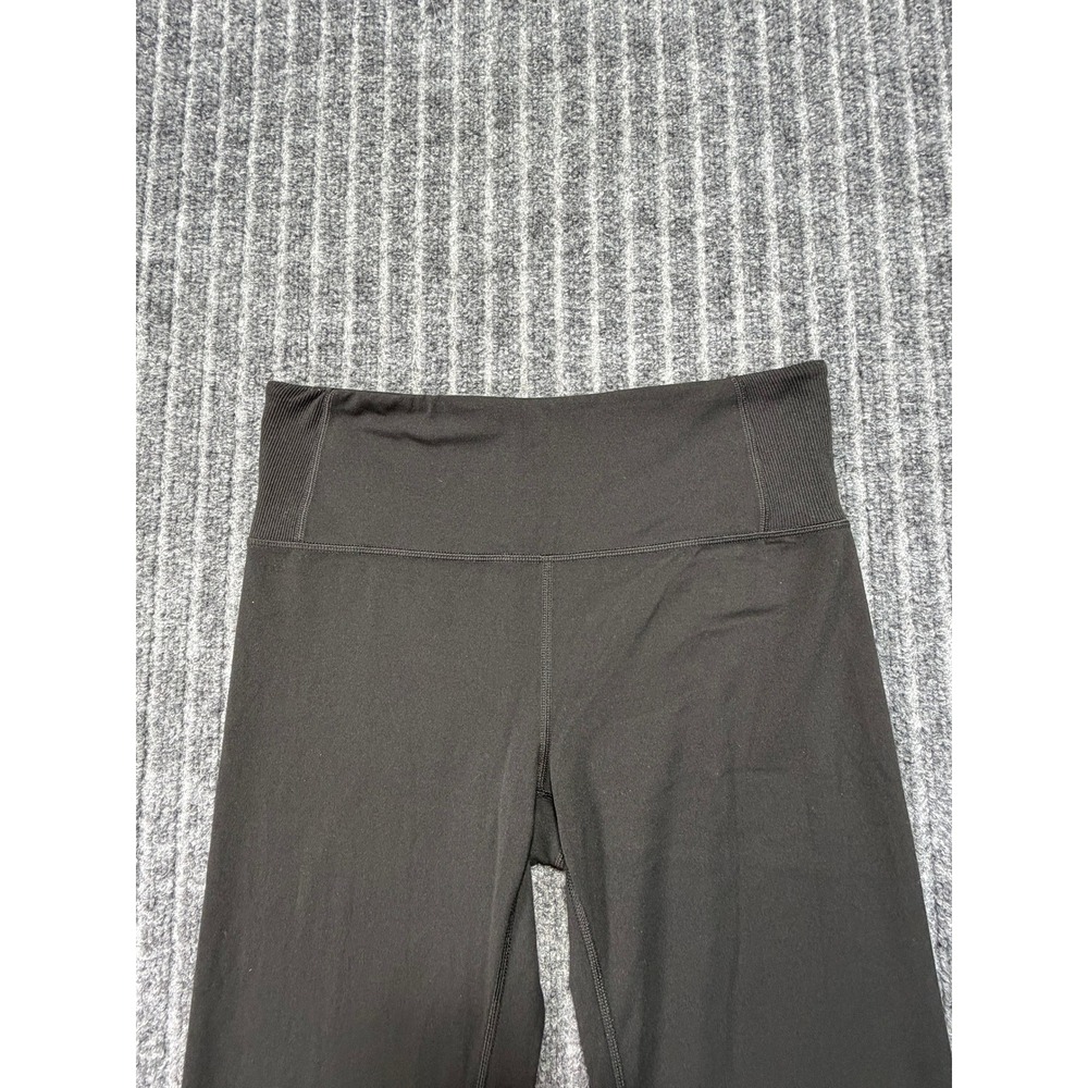 Athleta Elation Flare Pants Womens MT Ribbed Waist Slit Hem Minimalist Sporty - Picture 2 of 6